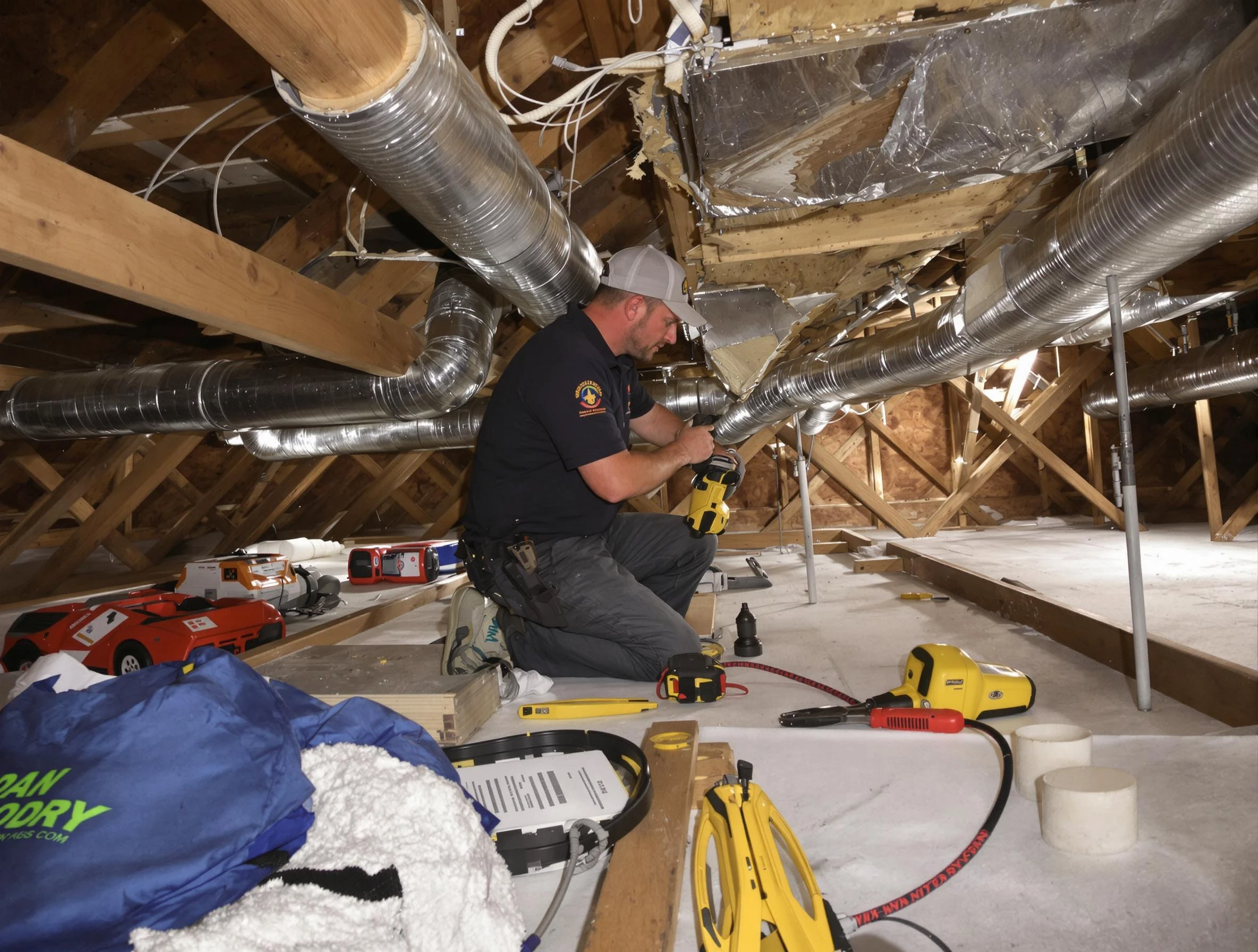 Professional air duct repair by New River Air Duct Cleaning in New River