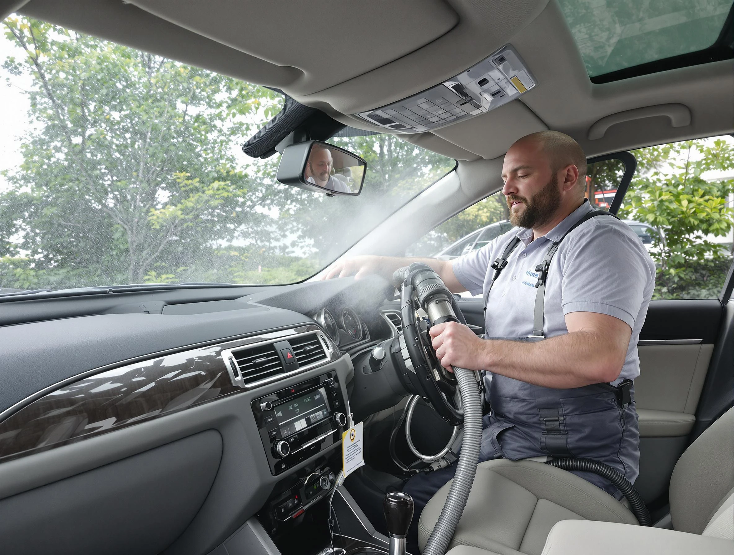 New River Air Duct Cleaning specialist performing professional car duct cleaning in New River